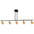 thumbnail image 1 of Cal Lighting SL-954-5-DB-CWH Track Lighting- Cone White & Dark Bronze, 1 of 1