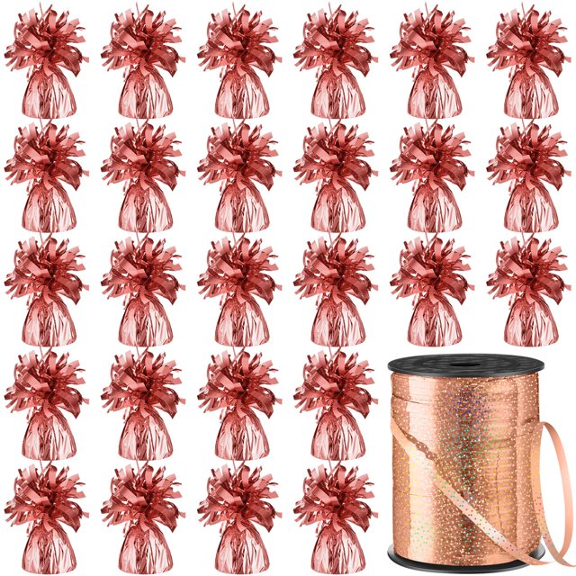 Soporte metálico para globos con forma de ancla para globos, 24 unidades, con cinta