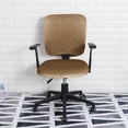 thumbnail image 2 of LAICAIW Housse de Chaise de Bureau Extensible Résistante à l'Eau en Spandex Extensible Jacquard Housse de Chaise d'Ordinateur pour Chaises de Bureau Velours Camel, 2 of 7