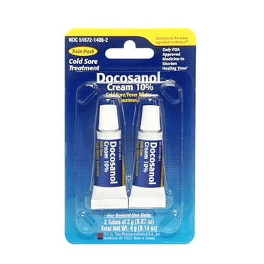 Taro Cold Sore & Fever Blister Treatment - Fast-Acting Docosanol 10% Cream - Cold Sore & Fever Blister Treatment for Lips, Anti-Itch Formula for Effective Relief and Healing - 0.07 oz (2 Tube)