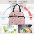 thumbnail image 4 of Fotbe Girl Rabbit Bolsa de Almuerzo con Estampado, Lonchera Aislada, Contenedores de Comida Reutilizables Tipo Cooler a Prueba de Fugas, 4 of 7