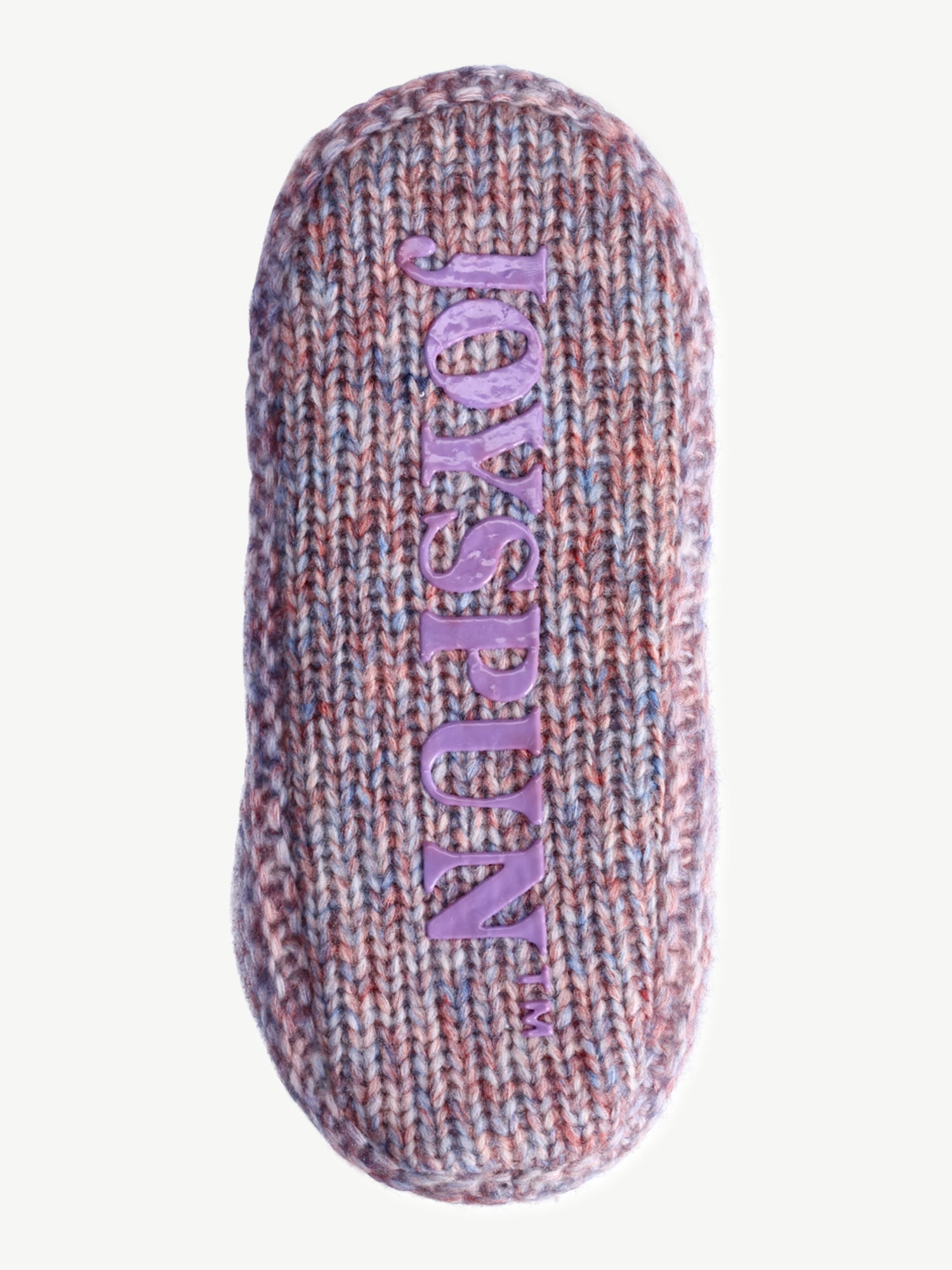 Joyspun Women's Knit Slipper Sock Booties, 1-Pack, One Size