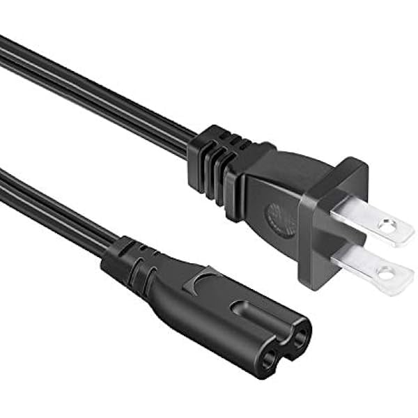 Chenchen Power Cord Replacement for AuKing M8-F Mini Projector 8.2ft 2 Prong AC Power Cord Cable AuKing M8-F Mini Projector