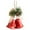 D, variant on Valentines Bell Valentines Bell Ornament 9 Inch Red Holiday Bells with Burlap Bow and Jute Rope Hanger Rustic Farmhouse Tree Decoration for Valentines Home Holiday Decor Valentines Day Decorations
