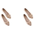thumbnail image 1 of Qarigey 1 par de mocasines de diamantes de imitación para mujer, zapatos de tacón plano para fiesta y niña, toboganes de Ballet para mujer, Type1 NO1, 1 of 1
