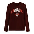thumbnail image 3 of Womens Tunic Tops Casual Canada Long Sleeve Canada Day Flag T Shirt Canadian Maple Leaf Shirts Basic Tee 2025 S-2XL, 3 of 3