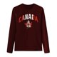 thumbnail image 3 of MHFRRA Camiseta de Manga Larga para Mujer con La Bandera del Día de Canadá y La Hoja de Arce Canadiense. Café, 3 of 3