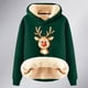 thumbnail image 4 of WILLBEST Sudadera de Mujer Womens Casual Plus Velvet Christmas Series Printed Long Sleeve Hooded Sweatshirt 682 X-Grande, 4 of 4