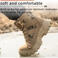 thumbnail image 5 of OwnShoe Steel Toe Work Boots for Men Women Leather Safety Shoes Camouflage Industrial Sneakers, 5 of 9