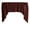Burgundy, variant on Faux Burlap Swag Valance Curtain Window Treatment Kitchen Home Décor 72" Wide / 36" Tall