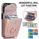 thumbnail image 4 of Desiderio Funda para teléfono Funda de piel tipo cartera compatible con tarjetero, dorado, 4 of 5