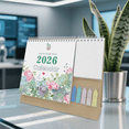 thumbnail image 3 of 2026 English Calendar Desk Standing Calendar Small Monthly Planner Table Office Calendar Mini Tabletop Schedule Wall Home Office, 3 of 9