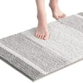 thumbnail image 1 of Subrtex Bathroom Rugs Chenille Plush Bath Mat Water Absorbent, 20"x32", Taupe Brown, 1 of 6
