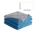 thumbnail image 6 of Clearance! Summer Cool Blankets for Hot Sleepers,Breathable Ice Cooling Blanket for Night Sweats,Full Size Lightweight Summer Cool Throws for Couch Bed Sofa,Home Room Decor Easter Gfits Blue, 6 of 6