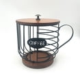 thumbnail image 1 of Estante de almacenamiento para café con forma de taza de Lron Wood Products, cesta de almacenamiento para cocina, sala de estar, 1 of 5
