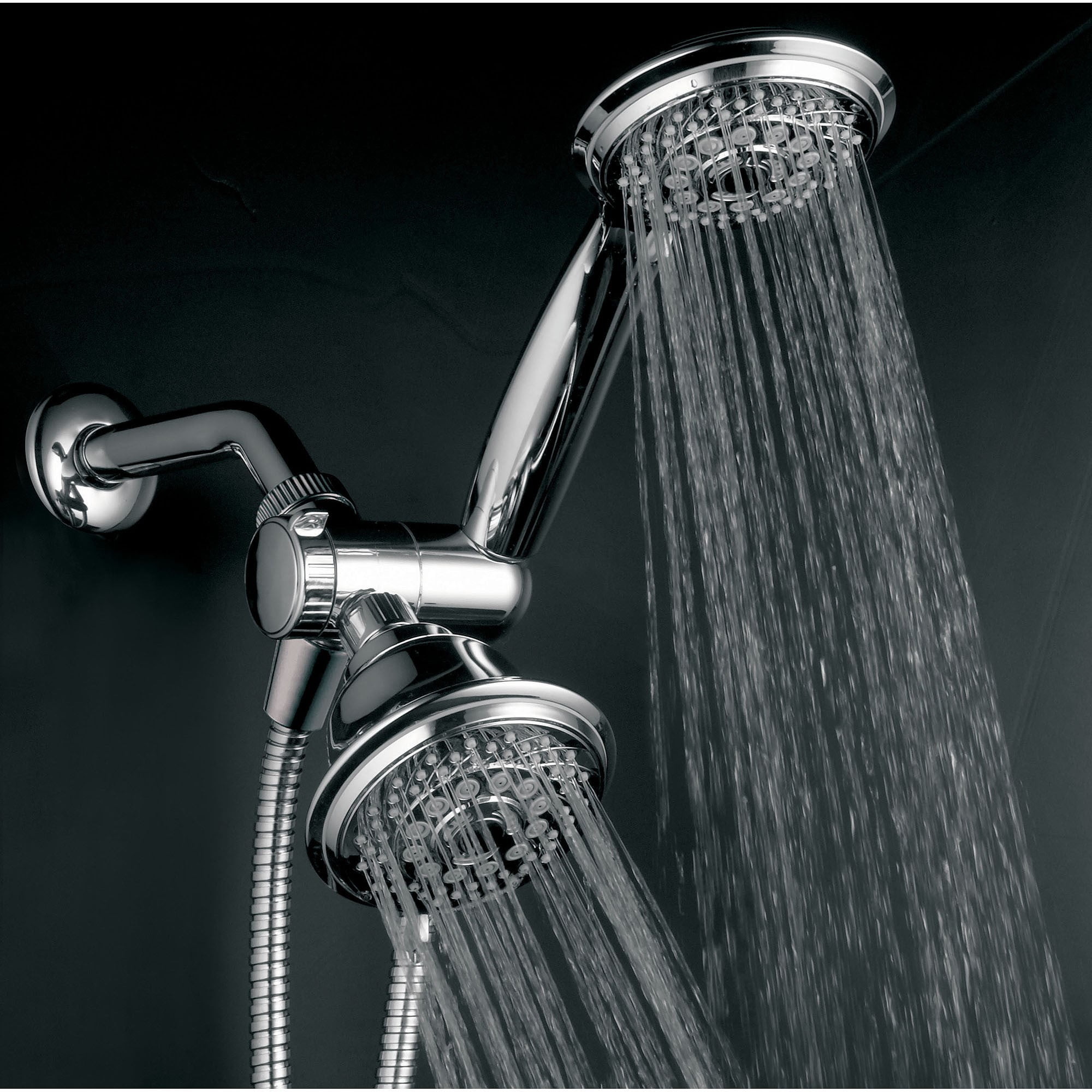 HotelSpa® 24-Setting Shower Head and Handheld Shower Combo 
