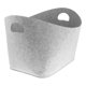 thumbnail image 4 of Cesta de lavandería para ropa, juguetes, libros, periódicos, cesta de almacenamiento de fieltro plegable, contenedores de almacenamiento abiertos con gris claro mayimx cesta de estantería, 4 of 9