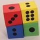 thumbnail image 3 of FELTECHELECTR 8 dados de EVA para fiestas, juegos de dados, entretenimiento, matemáticas, juguetes educativos - Talla L (color aleatorio), 3 of 7