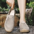 thumbnail image 4 of Men's Beige Breathable Mesh Slip-On Loafers, Lightweight Casual Summer Shoes, 4 of 8