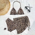 thumbnail image 6 of CAUYDY Toddler Girl Swimsuit 2Pcs Set Baby Bikini Bathing Suit Ruffle Swimwear with Cover Ups Pool Beach Clothes for Kid Girls 3T 4T 5T 6T 7T Summer Swimwear (Sizes 10-11 Years,H03-Brown), 6 of 6