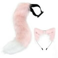 thumbnail image 3 of Diadema con orejas y cola de gato Salvador Rosado Unisex para Halloween, 3 of 9