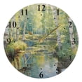 thumbnail image 5 of Trees Lake Forest Black 10 inch Wall Clocks Non Ticking Easy to Read Battery Decorative for Home Bathroom Kitchen Bedroom Living Room, 5 of 8