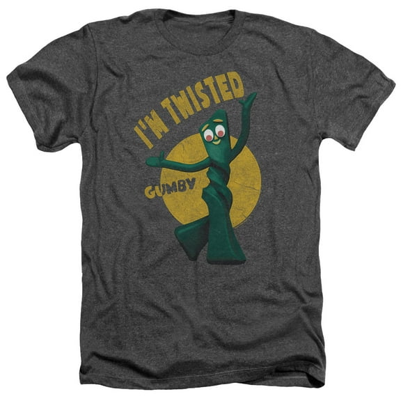 Gumby Men's Twisted Heather T-shirt Charcoal