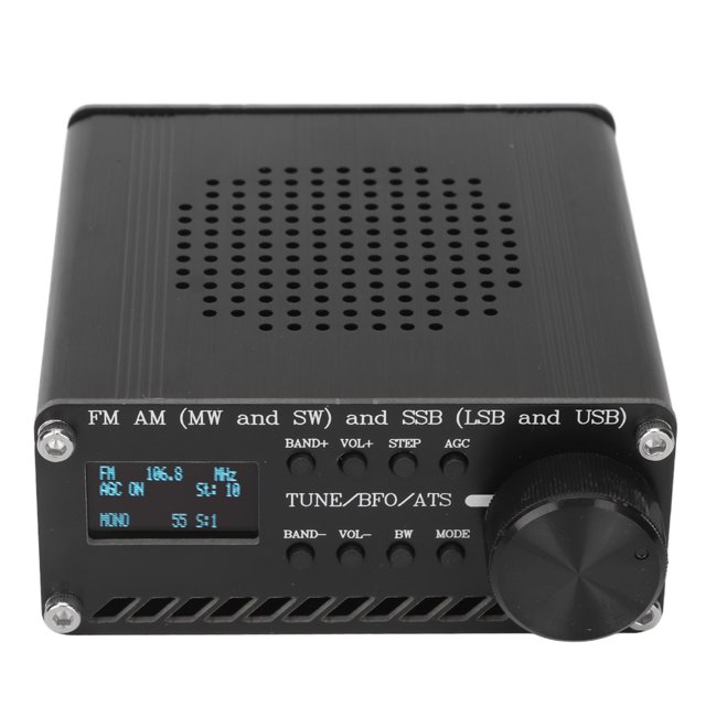 Receptor de banda mundial FMAM, receptor de radio de banda completa Receptor de radio portátil Radio de onda corta portátil Lograr más