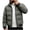 Dark Green, variant on Bomber Puffer Jackets for Men Big and Tall Full Zip Stand Collar Snow Ski Jackets Warm Midweight Winter Outdoor Coats Khaki XXXXXL