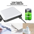 thumbnail image 6 of Neliangia Clip-on LED Fill Light, 80 LEDs 2000mAh Rechargeable, 3 Color Modes 10 Brightness Levels 3000K-6500K CRI80+, Portable Selfie Light for Phone Laptop Vlog Live Stream, 6 of 7