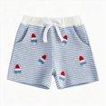 thumbnail image 6 of Toddler Infant Baby Boy USA Independence Day Ice Cream Embroidery Ribbed T-Shirt & Shorts Casual Toddler Outfit 6M 12M 18M 24M 2T 3T 4T, 6 of 6