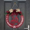 thumbnail image 7 of Light Ball,1Pc Merry Christmas Decorations Wreath Rustic Wooden Holiday Decor For Front Door Porch Home Window Wall Farmhouse Indoor Outdoor Decor,40*28.5Cm, 7 of 7
