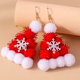 thumbnail image 5 of Aihua-pendientes de Navidad de dibujos animados en 3D para mujer, decoración esponjosa Kawaii, árbol, ciervo, campana, regalos de Navidad y Año Nuevo, gran oferta, 5 of 5