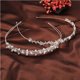 thumbnail image 4 of 2 piezas de diadema de diamantes de imitación de perlas de imitación para mujer para fiesta de boda, diadema con corona de flores y hojas para novia y damas de honor, 4 of 6