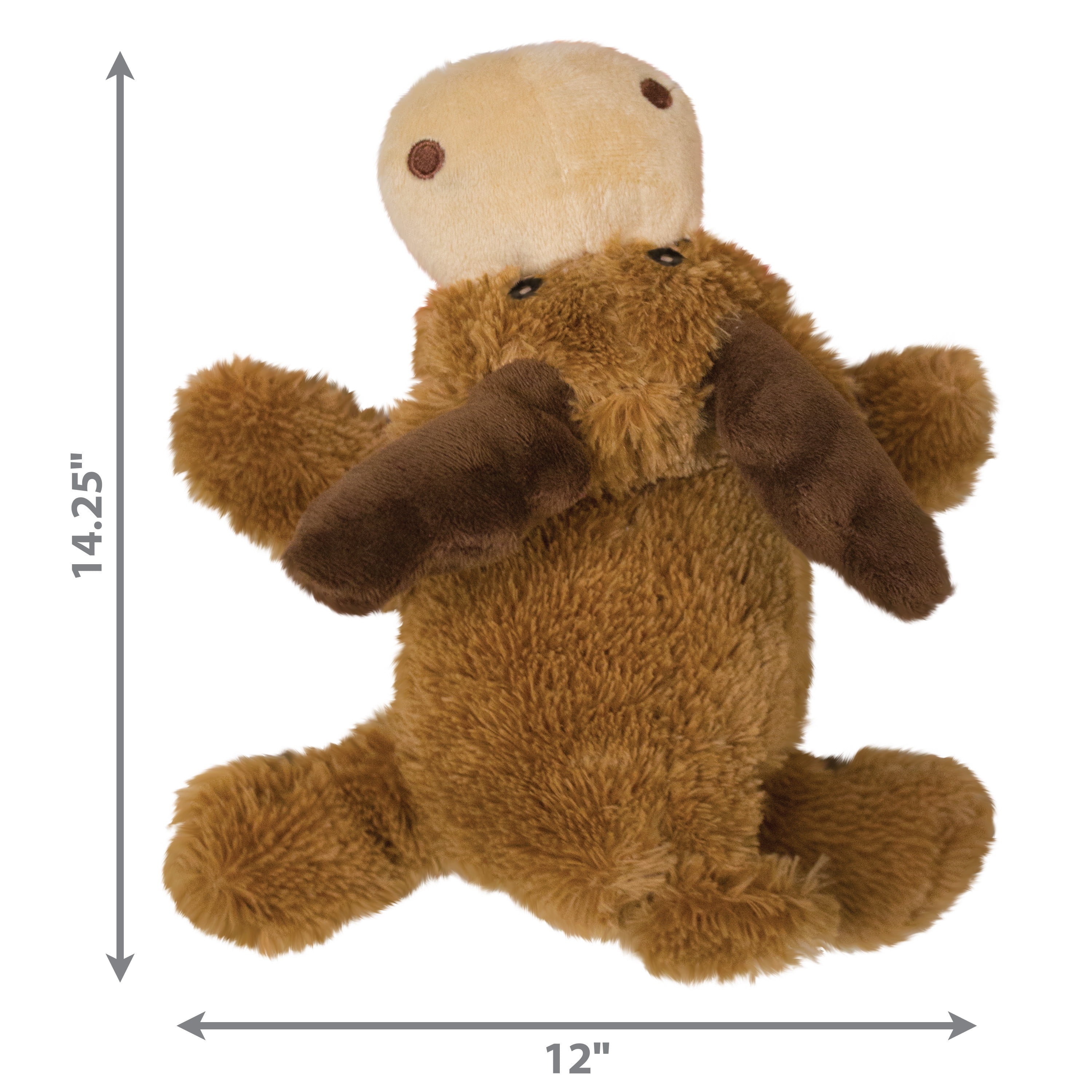 KONG® Cozie™ Plush Dog Toy with Squeaker, Marvin the Moose, Extra Large