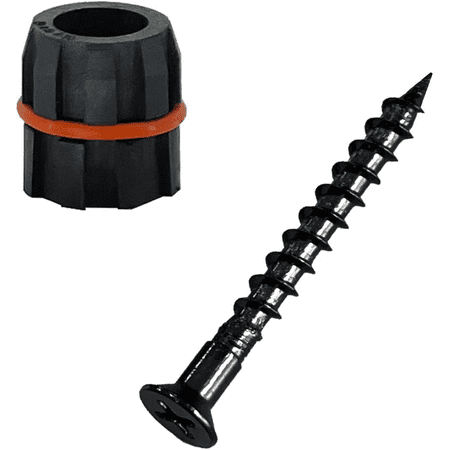

Myard O Seal Patented Baluster Connectors with Screws for Deck Railing Handrail Patio Fence (Qty 50 for 25 Balusters round Line Connectors)