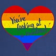 thumbnail image 2 of CafePress - You'Re Looking At A Rainbow Dark Maternity T S - Maternity Dark T-Shirt, 2 of 3