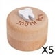 thumbnail image 1 of Caja De Dientes De 5xBaby Que Mantiene La Memoria De Caja De Madera Para Dientes Perdidos Para Niños, 1 of 8