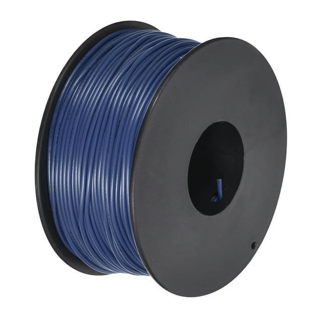 Uxcell 28AWG Stranded Wire Hookup 50M/164ft Blue, Electrical Wire UL1007 Spool
