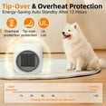 thumbnail image 4 of Fanqiebros Upgraded Space Heater, Coffee Mug Warmer for Desk, 12H Timer, 800W PTC Ceramic Heater, 2 Speeds Small Portable Electric Heater for Bedrooms, Offices, Home, 4 of 10
