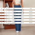 thumbnail image 2 of ManxiVoo Women's High Waisted Ribbed Flare Leggings Yoga Pants with Wide Leg Lounge Trousers for Women Buttery Soft Comfy Everyday Wear XL Size Blue, 2 of 8