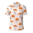 thumbnail image 2 of Daiia Mushrooms Pattern Men’s Polo Shirts,Solid Deck Shirt,Classic Fit, Breathable Cotton Polo for Casual and Sport Wear-XX-Large, 2 of 7