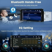 PODOFO 6.9 Inch Car Stereo Single Din Carplay Android Auto Car Radio FM Bluetooth Car Audio Receiver Support SWC Mirror Link
