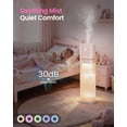 thumbnail image 4 of Humidifiers for large room,8L/2.1Gal Humidifiers for bedroom,5 Ambient Lights,Top Fill,Cool Mist, 360° Nozzle, Essential Oil Diffuser, Humidity Control, Extended Tube,12H Timer, Pink, 4 of 8