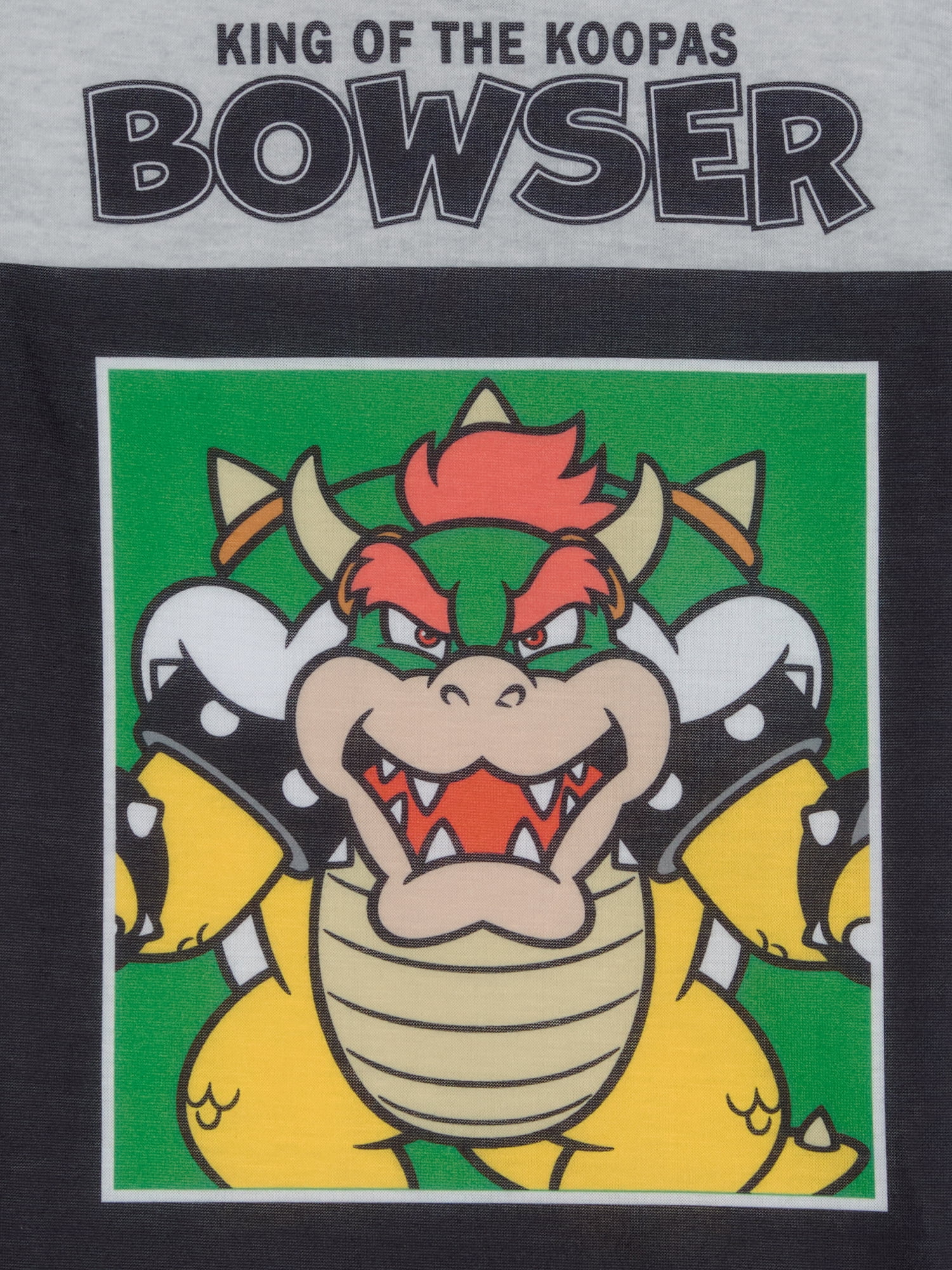 Bowser Boys Short Sleeve Top and Sleep Pants Pajama Set, 2-Piece, Sizes 4-16