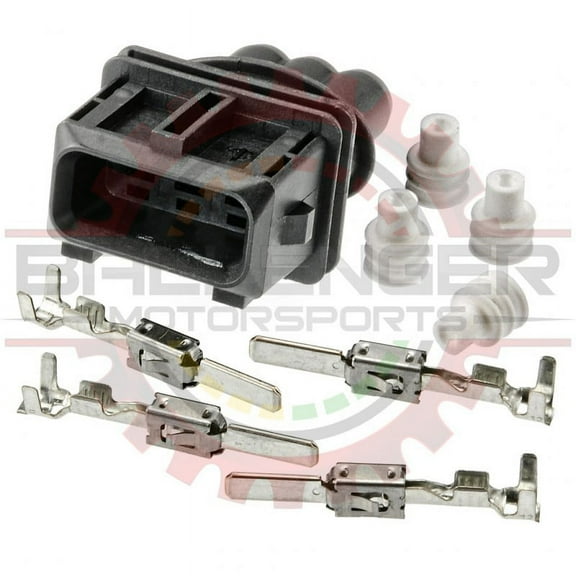 Ballenger Motorsports - 3 Way JPT Sensor Receptacle Kit Connector, Black - For Throttle Position Sensor