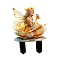 thumbnail image 3 of Jardín Lotus Fairy Stake césped decoración accesorios de jardín, impermeable, adorno 2D, decoración de de flores para , césped, 3 of 7