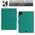 thumbnail image 3 of GSFY Case for 2024 iPad Air 11 Inch 6th Gen (M2), Smart PU Leather Wallet Stand Protective Cover Auto Sleep Wake for iPad Air 11 6th/ iPad Air 10.9 4th &5th/ iPad Pro 11 (2018-2022), Peacock Green, 3 of 7