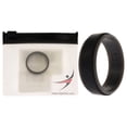 thumbnail image 1 of Anillo de boda de silicona con 2 capas - Gris-Negro de ROQ para hombre - Anillo de 13 mm, 1 of 1