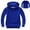 Blue, variant on Virmaxy Toddler Sweatshirt Boys Girls Hooded Solid Colour Thick Jacket Winter Warm Simple Hooded Sweatshirt Jacket Blue 4T